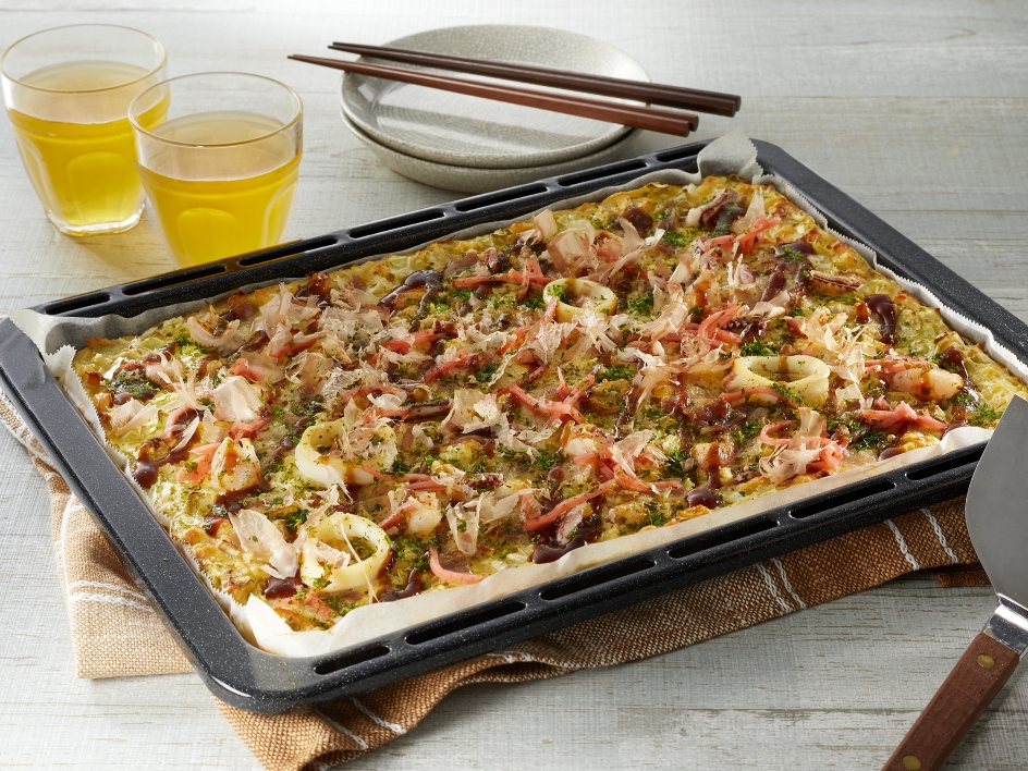 オーブンで！ジャンボお好み焼き