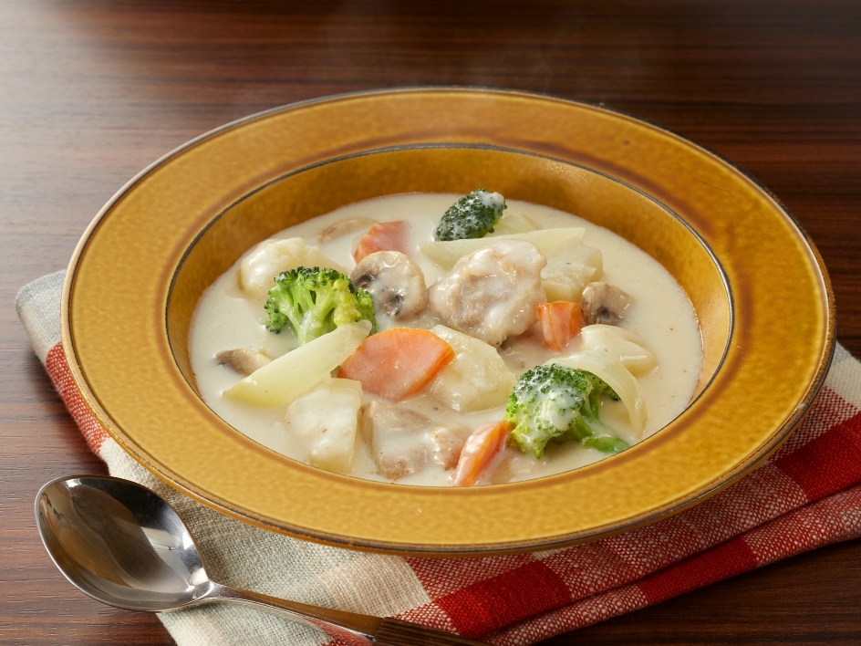 レンジでホワイトシチュー