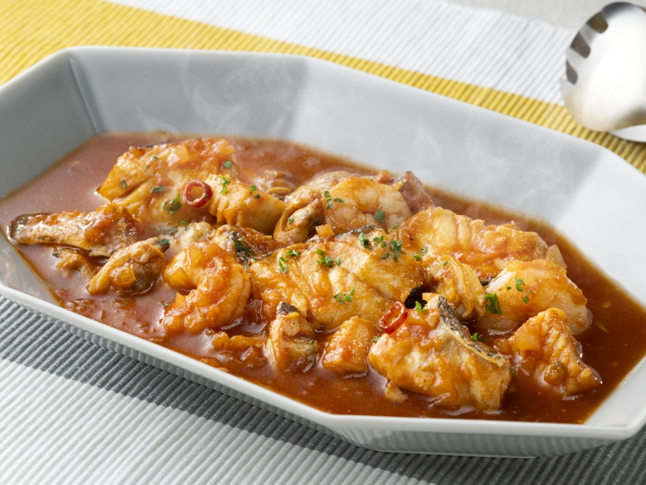 魚介のトマトソース煮込み