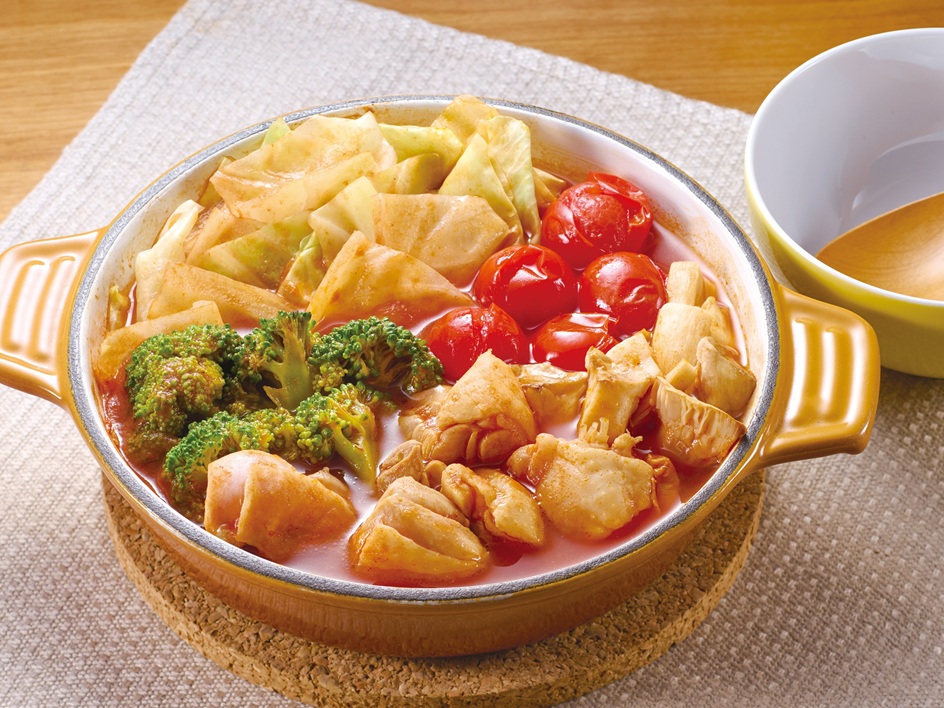 冷凍鍋セットでパパッと!洋風トマト鍋