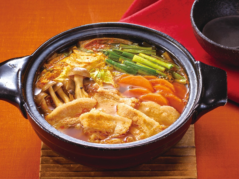 冷凍鍋セットでパパッと!キムチ鍋