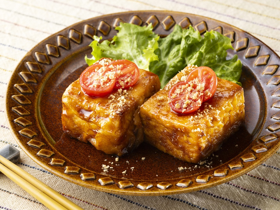 ごま香る！甘辛豆腐ステーキ